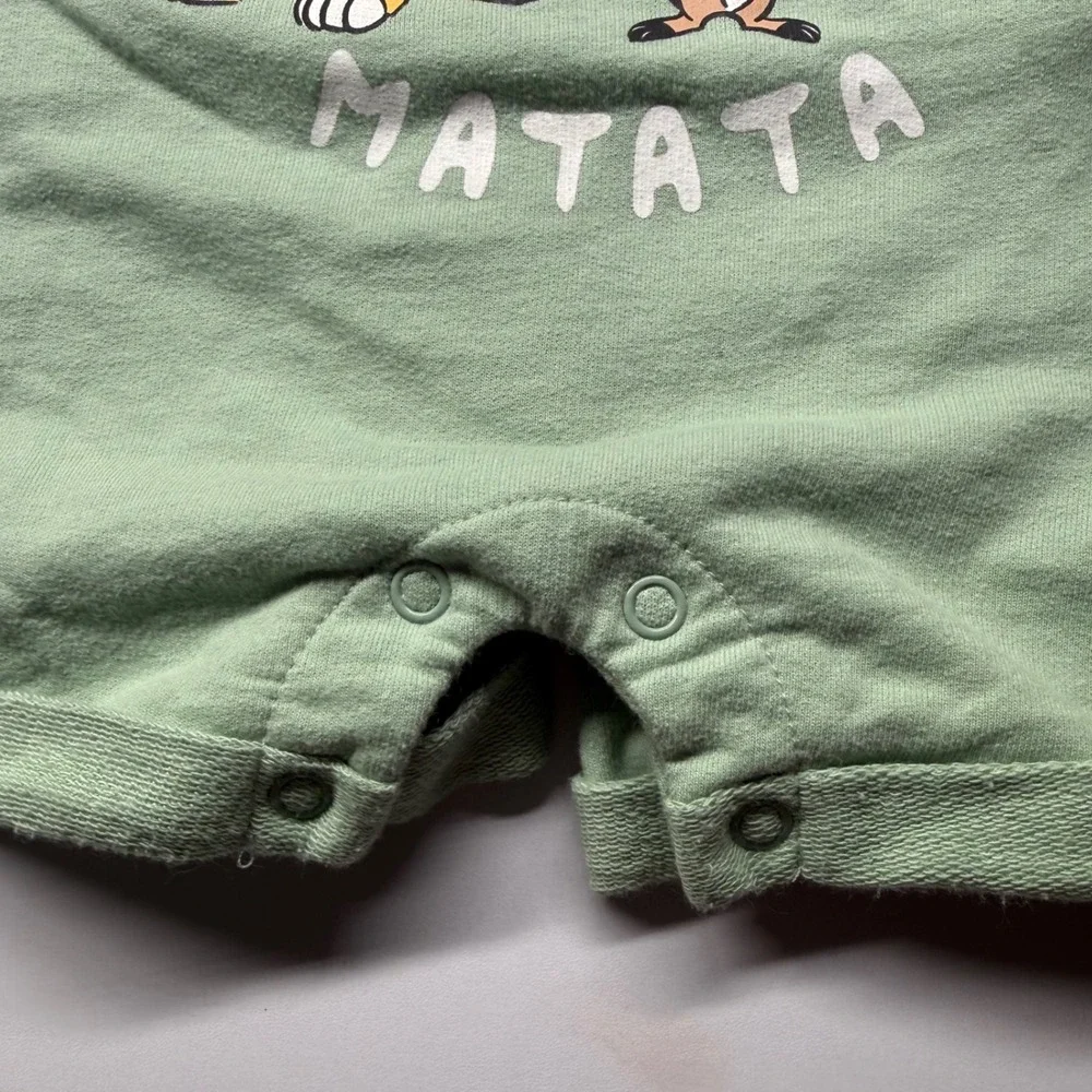 Disney Lion King‎ Hakuna Matata Baby Overalls and Bodysuit Set Green 6-9 Months